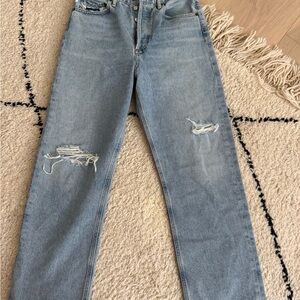 Agolde Light Blue Straight Leg Jeans